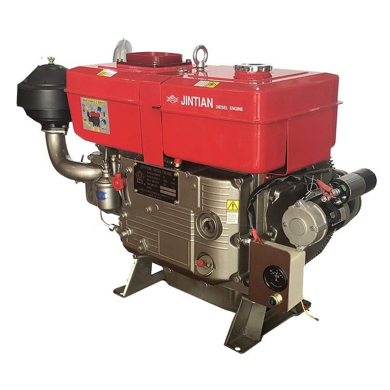 Um cilindro de 2200 rpm, motor diesel de 20 HP para tractores pequenos