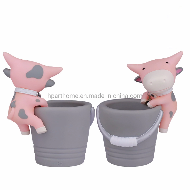 Creative PVC souple en caoutchouc vache Rose poupée Conteneur de plume de personnalisation de vinyle