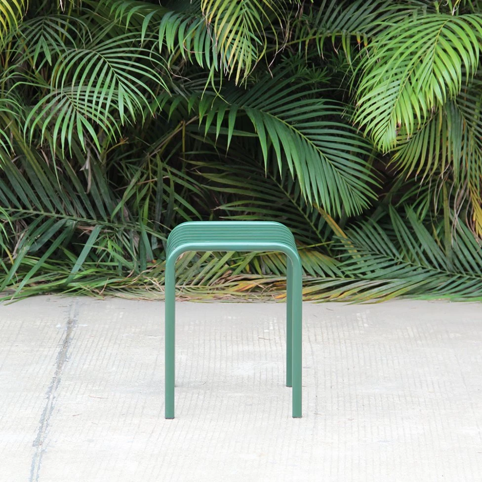 أثاث حديث مقاوم للصدأ للحديد من الصلب حديقة الخضراء صغير أثاث خارجي للمقاعد