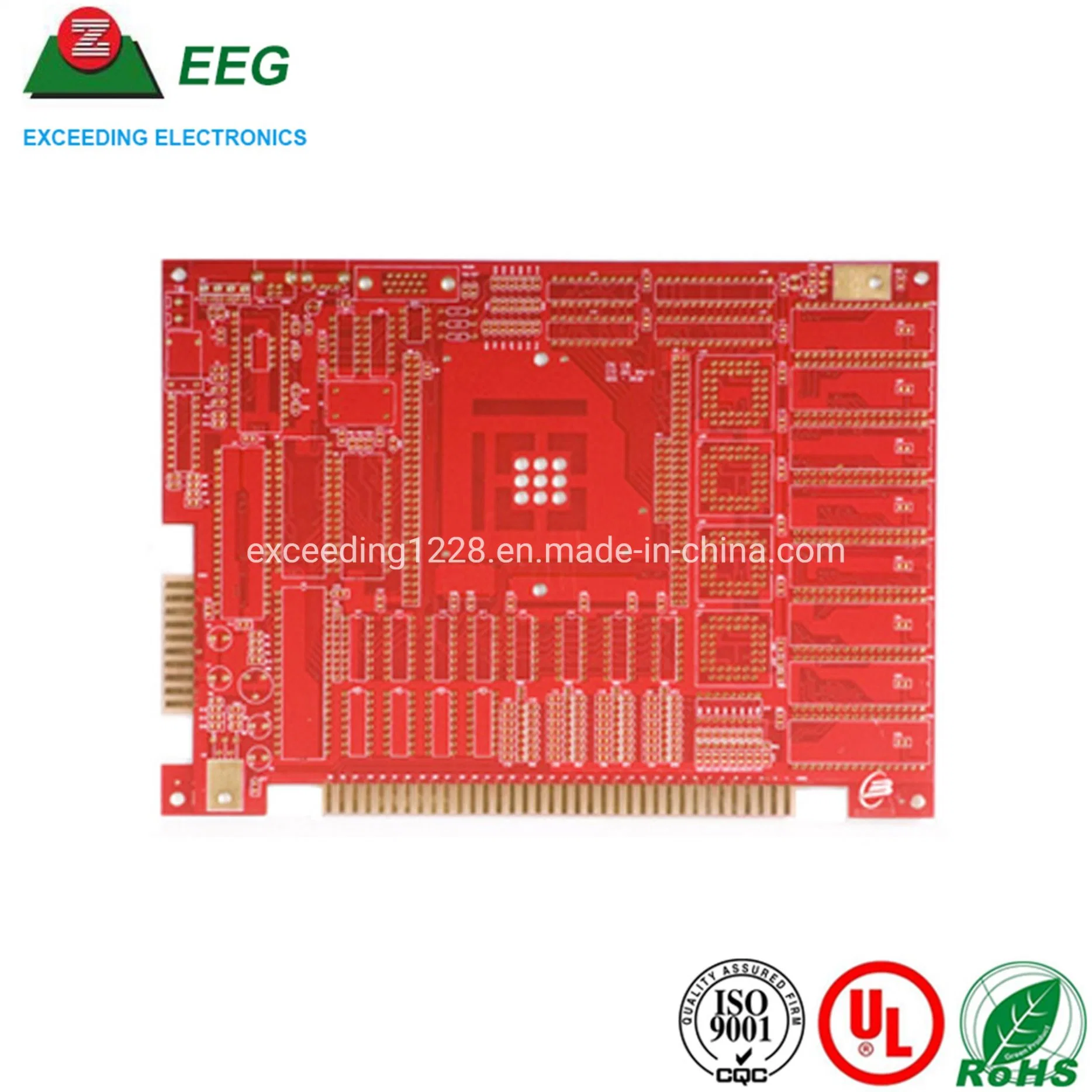 Multilayer HDI PCB Board and Circuit Board PCB with Gold Fingers RF Circuit Design for Electronics