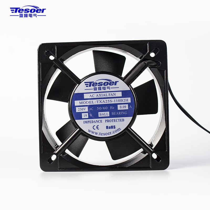 Aplicado al armario eléctrico 110X110X25mm AC ventilador de refrigeración axial