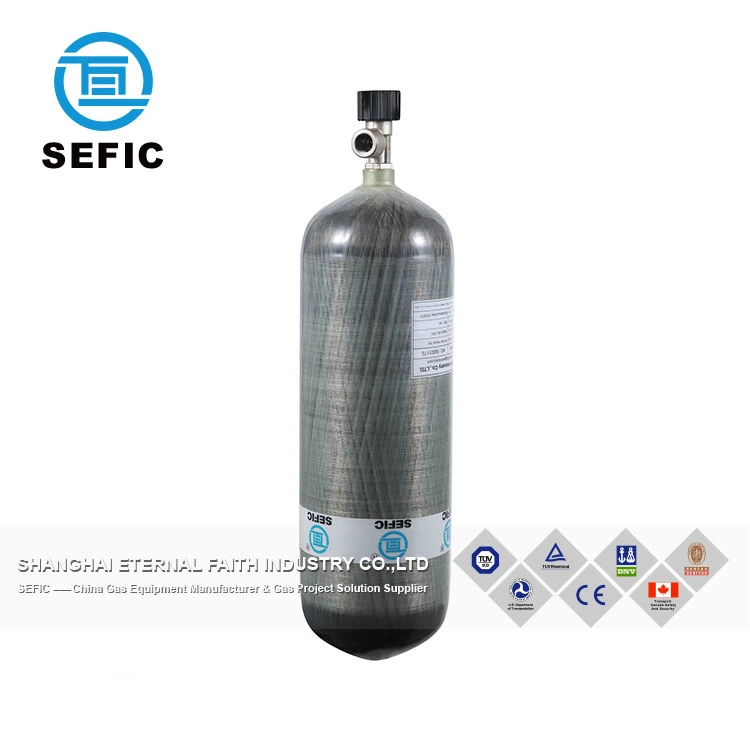 New 3L Sefic CNG Cylinder Carbon Fiber Composite Oxy Bottle