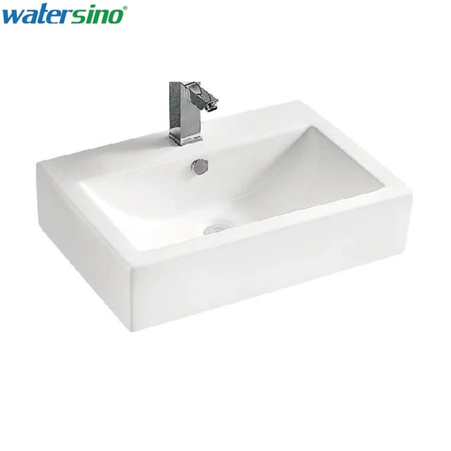 Counter Top Grade Tap Hole Bathroom Basin Sink Ceramic Wash Basin