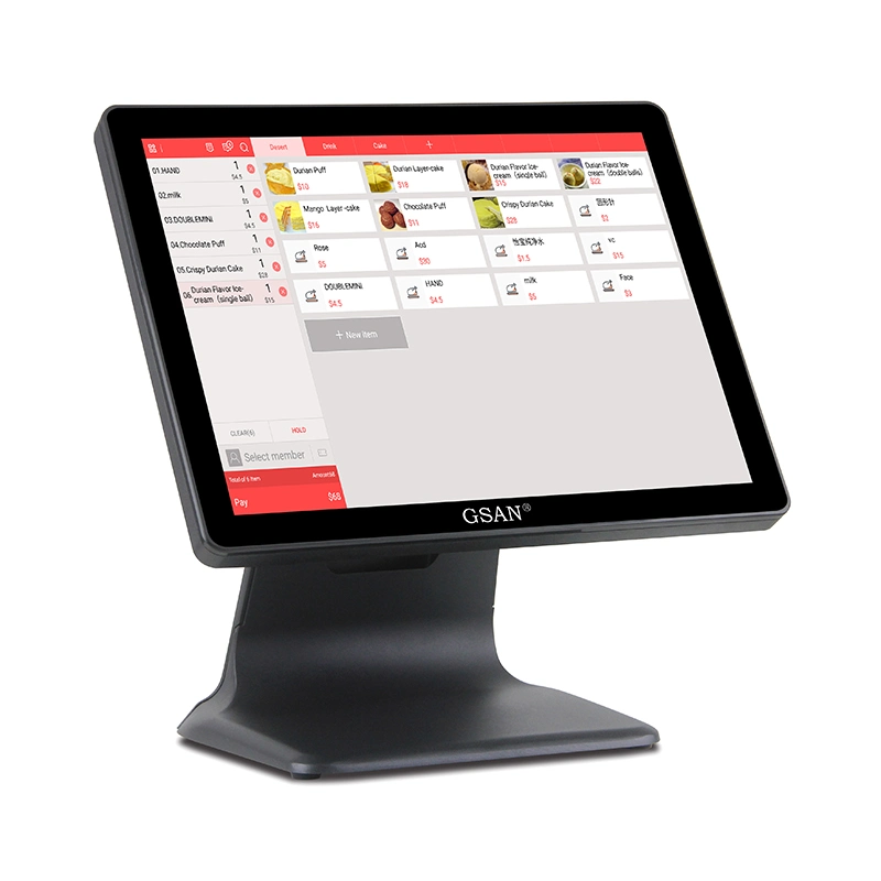 15-Zoll-Touchscreen, All-in-One POS-Terminal, Bargeld Registrieren