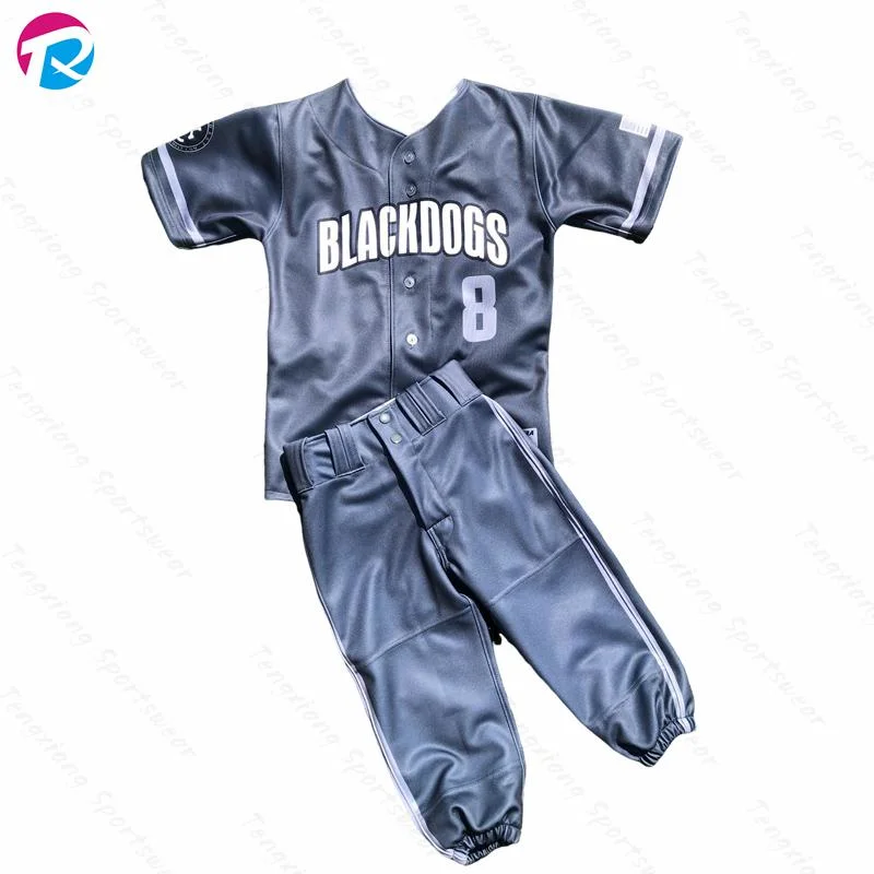 Polyester Custom Design Team Player Baseball Uniform Sets