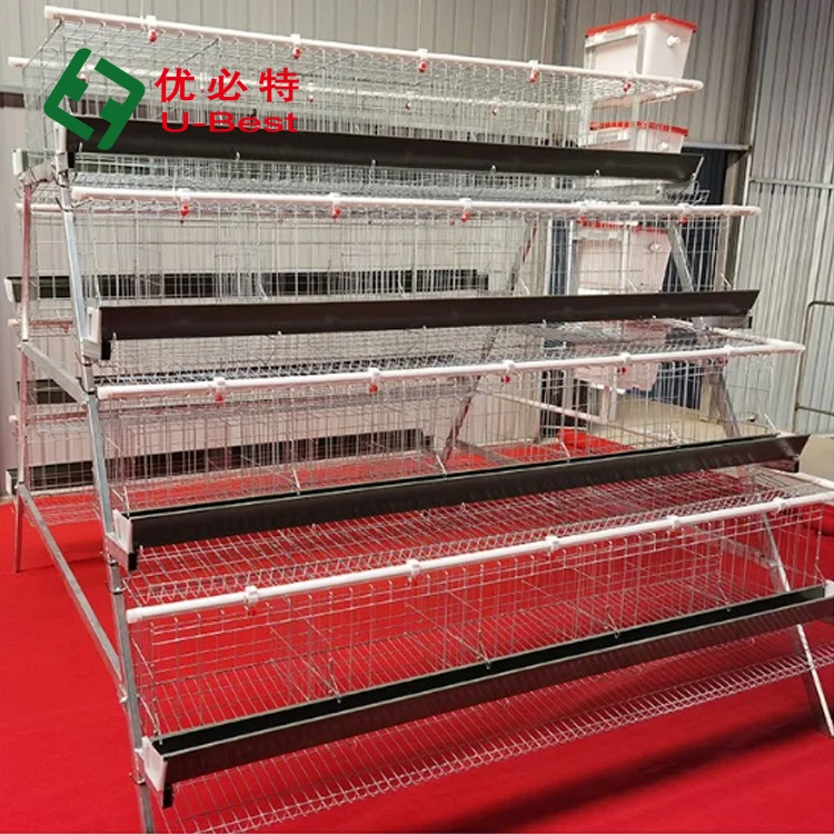 Factory Price Automatic Galvanized Farm Equipment Livestock Poultry Bird Battery Chicken Cages for Feeding Drinking for Chicken House/Broiler/Breeder/Layer