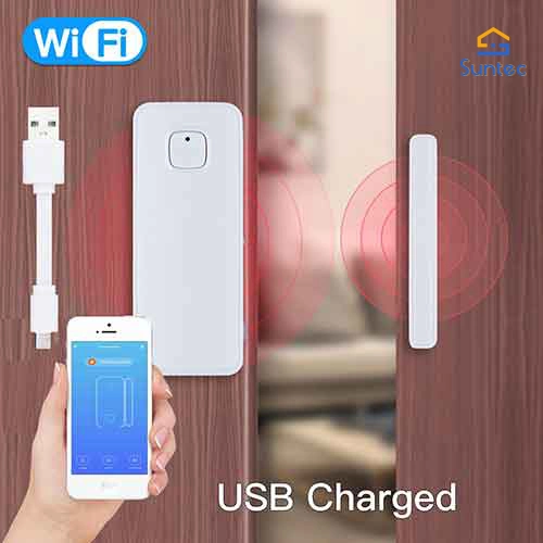 WiFi Smart Door Sensor Window Detector Alarm Tuya APP