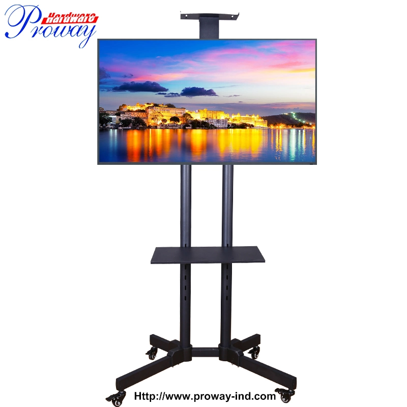 China Manufactory Hot Selling TV Trolley Stand LCD TV Cart for 32", 35", 37", 42", 46", 52", 55", 60"