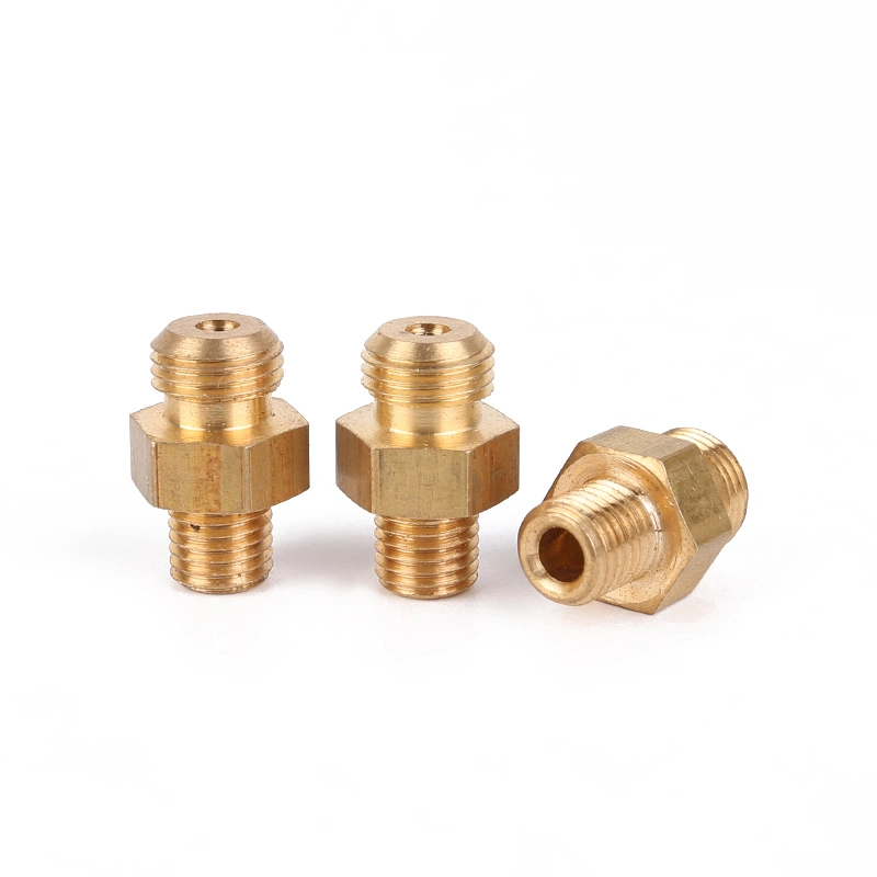 CNC Auto Parts Brass Tube Nipple Copper Hydraulic Pipe Fitting Brass Fasteners