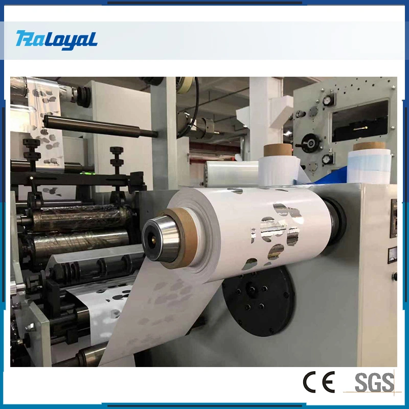 Flexographic Aluminum Foil Plastic Paper Cup Film Label Roll Cold Stamping Laminating Die Cutting Punching Slitting Color Flexo Printing Machine