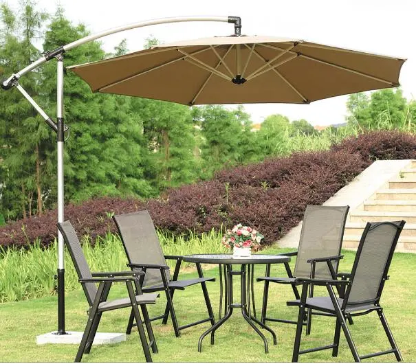 Patio Umbrella Cantiliver Umbrella with Four Styles Polyester Canopy