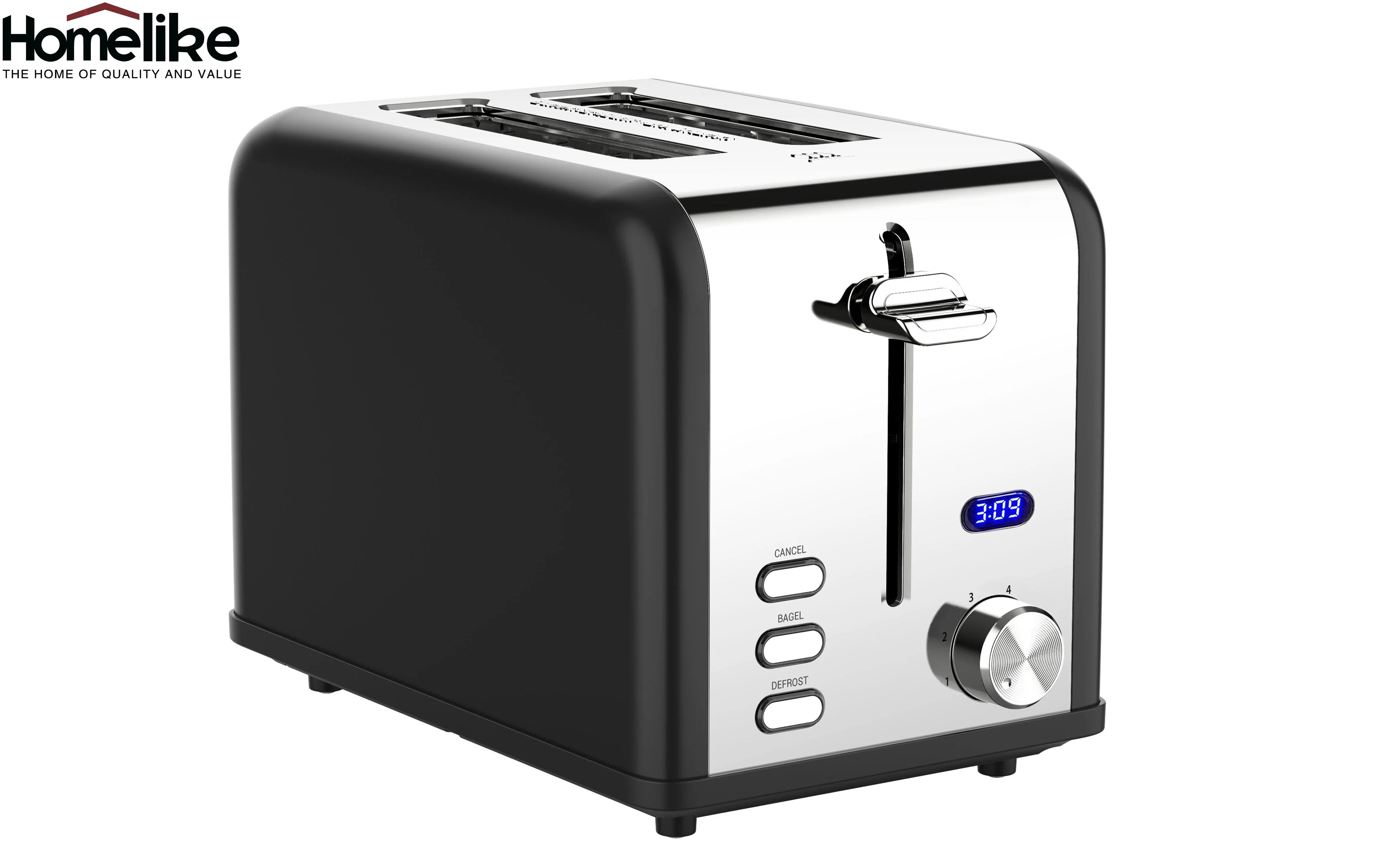 Automatic 2-Slice Stainless Steel Electric Toaster Kitchen Appliances