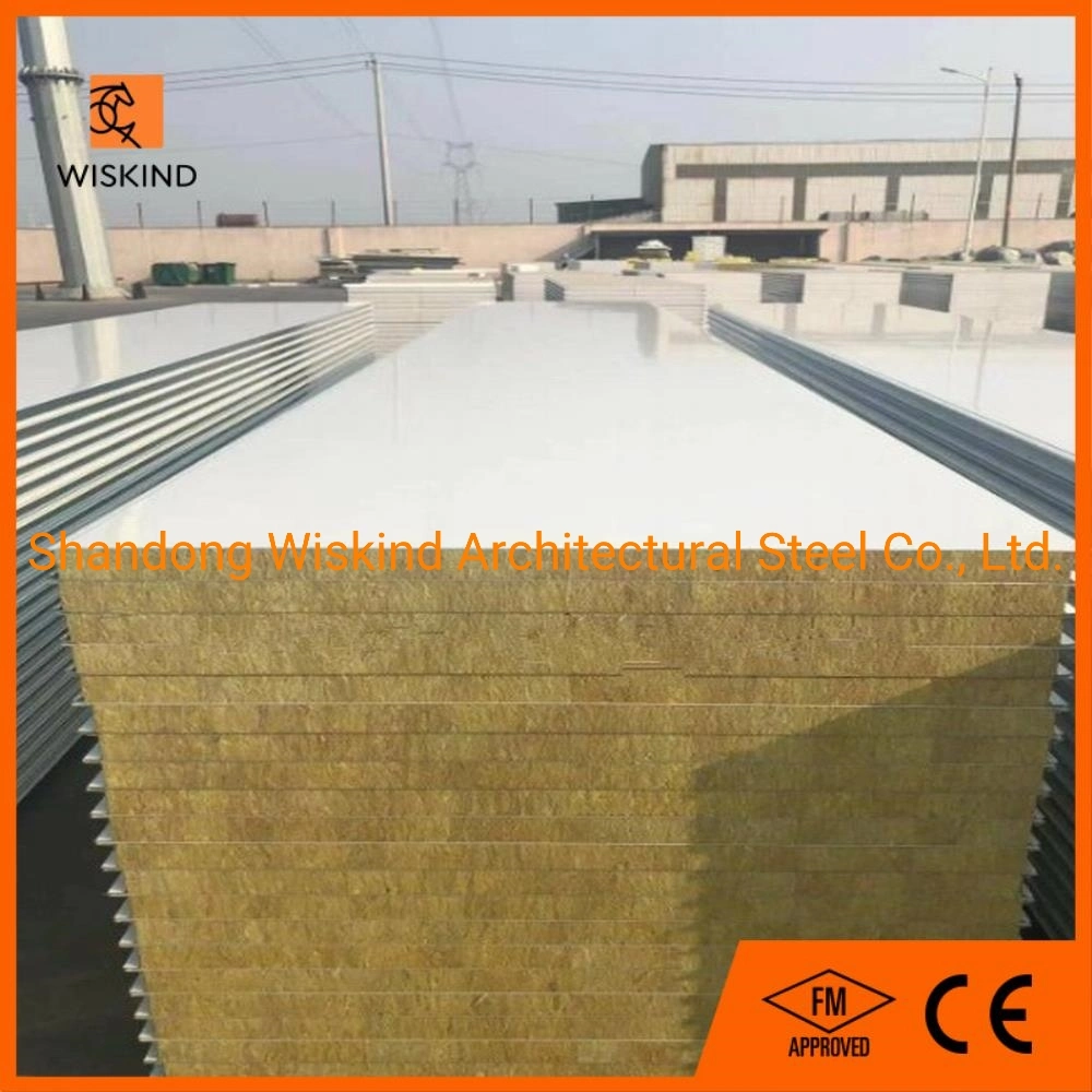 98% Water Resistent Building Material Insulation Rock Wool Composite Board