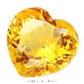 Loose Gemstone Heart Shape Citrine for Jewelry