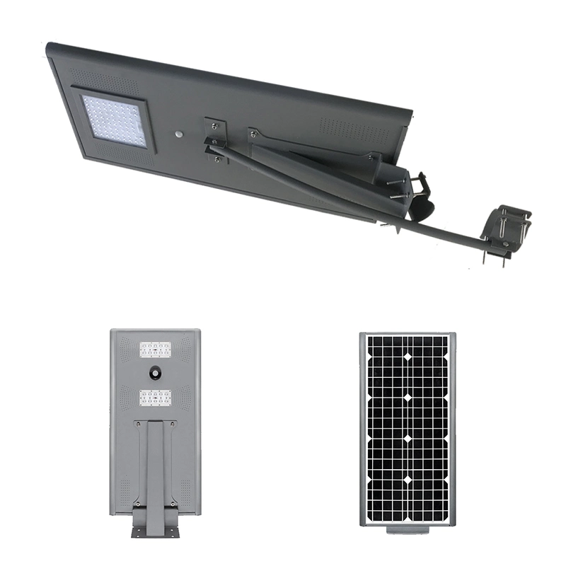 Tudo em um sistema integrado de jardim exterior Solar LED Lâmpada de rua com Sensor de movimento