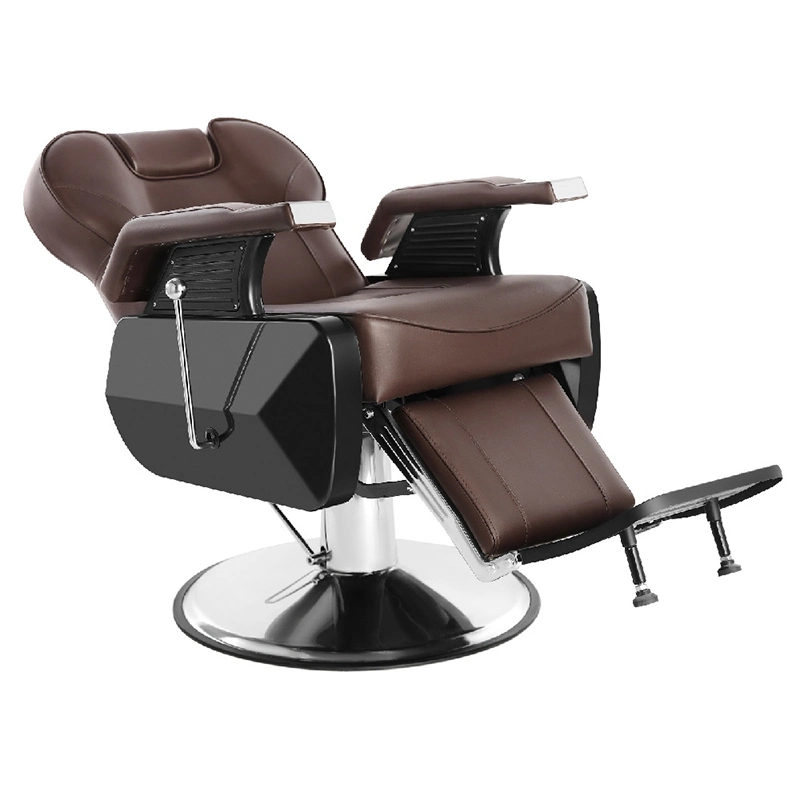 High quality/High cost performance Hair Salon Vintage Black PU Leather Relining Barber Chair