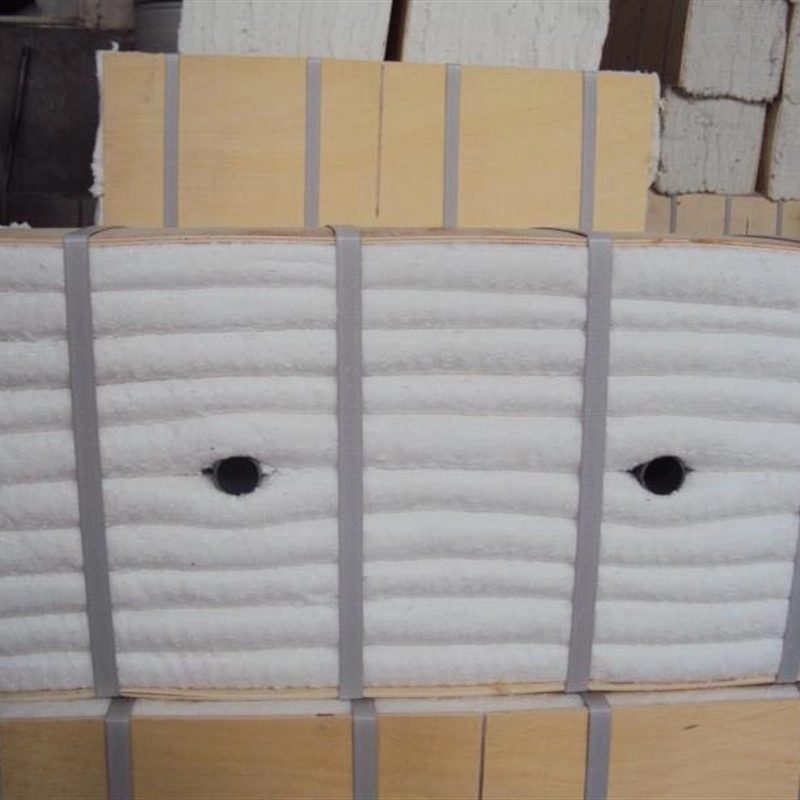 La filtración de gas caliente1400 Grado refractario El aislamiento térmico de lana de silicato de aluminio de la junta de fibra cerámica estufa de leña