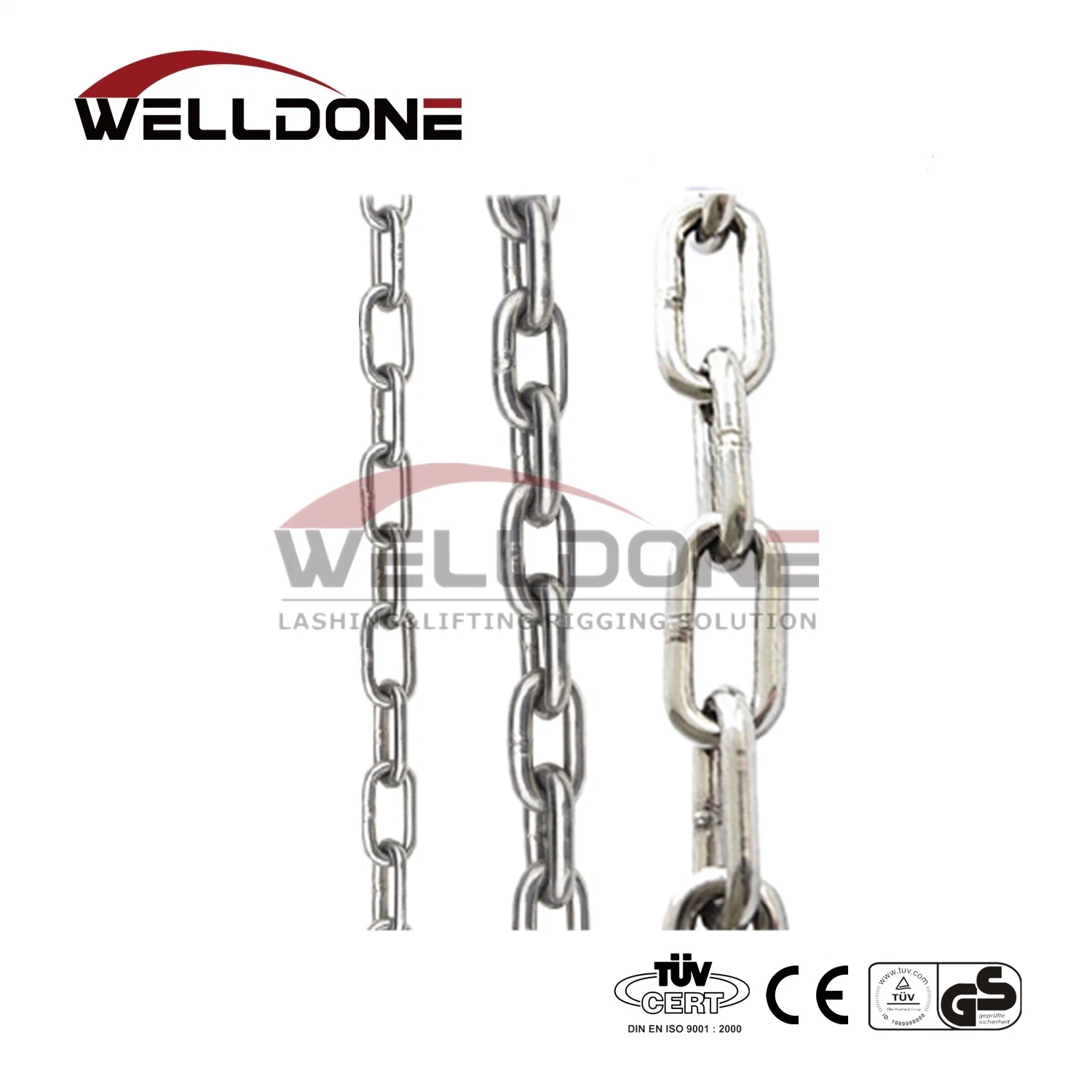 Galvanized Weld Link Chain DIN 766 From Factory