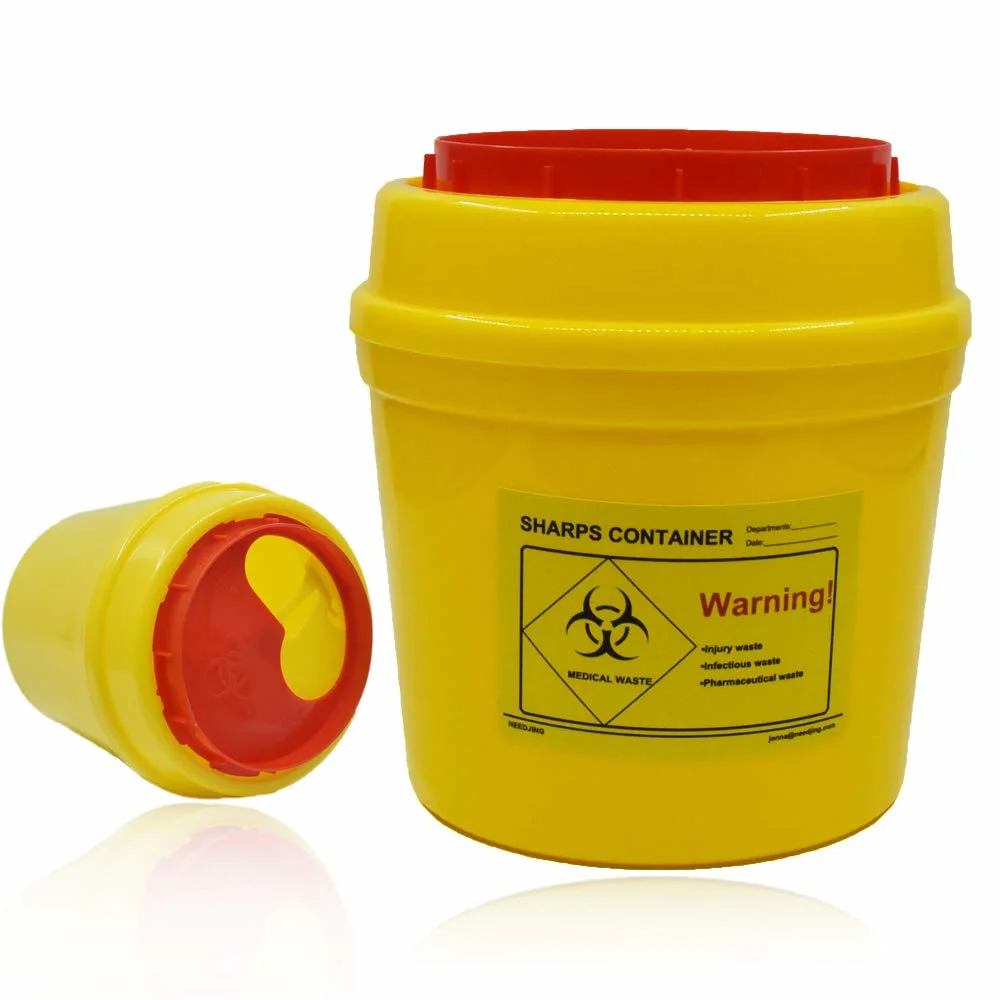 Disposable Medical Safety Box Sharp Containers Biosafety Sharp Container 2L 5L