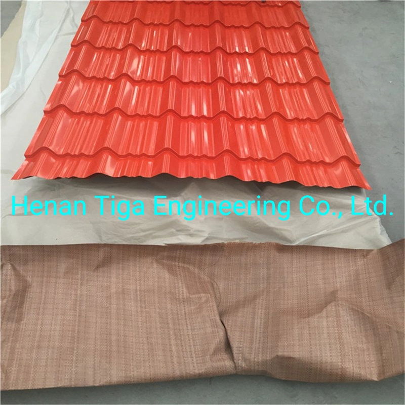 Ral Color 930/980/1050mm Width Colorful Steel Roofing Sheets/Tiles