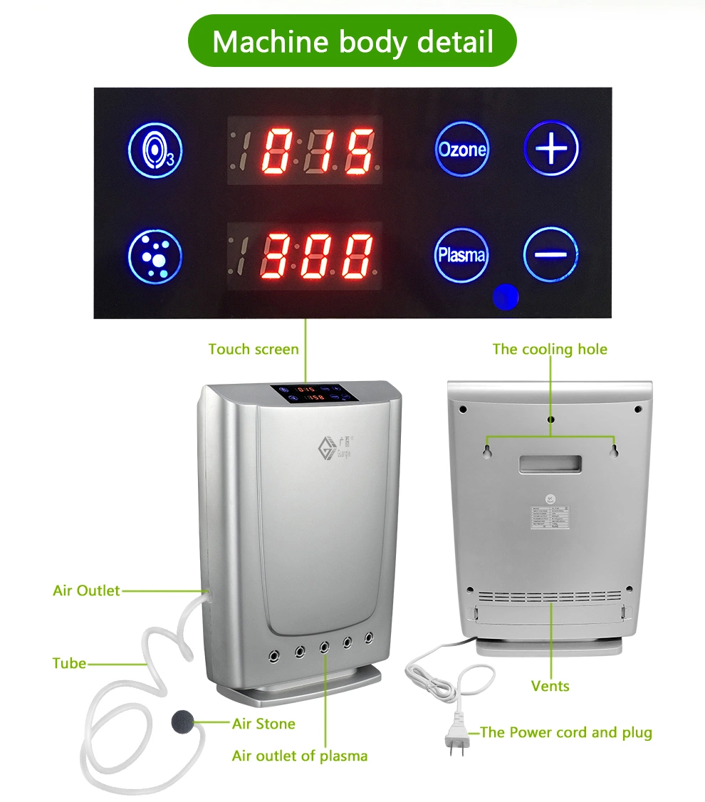 Montado na parede gerador de ozônio Alta Eficiência Ozono Plasma Purificador de Ar para purificar a água e ar