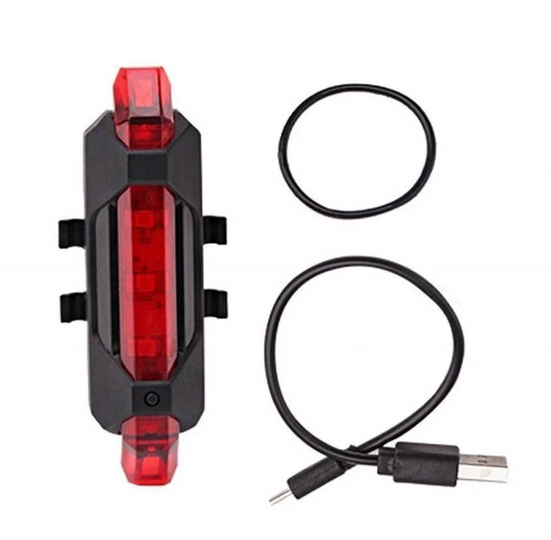 RGB Brightenlux Carga USB 3 en 1 IP45 Resistente al agua de la función de memoria 5 modos de seguridad estilo Reloj LED COB Bicicleta Luz