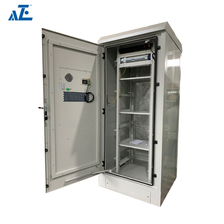IP55 Waterproof Outdoor Enclosure Power Aluminum Electrical Distribution Metal Telecom Cabinet with 2000W DC Air Conditioner