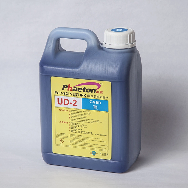 Fábrica/mayorista Precio Phaeton Ud-2 Eco Solvent Ink para Seiko Spt510 Cabezal de impresión Universal Ud-2 tinta a base de agua para Challenger Infiniti Impresora Phaeton