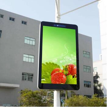 City Pillar P4 P5 Digital Display Sign Advertising Media LED Screen