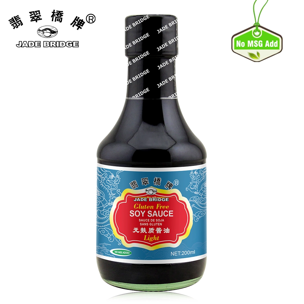 Chinesische Premium-Gewürze Hersteller Authentic Taste 150 Ml Flasche Jade Bridge No Msg Light Sojasoße