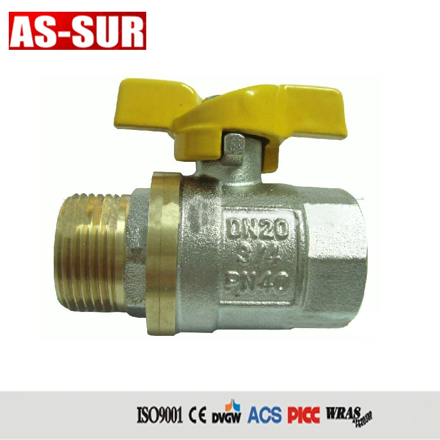 New Product Manual Regulating Brass Gas Ball Valve Dn20