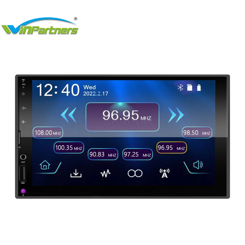 2 DIN IPS Display HD Reversing Video Car MP5 Player M7023