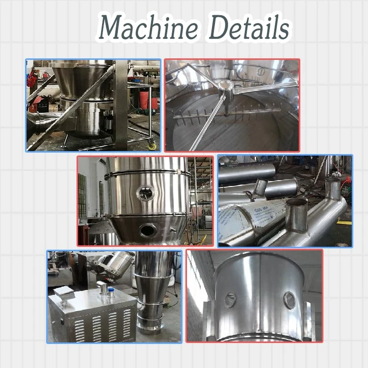 Dyestuff Chemical Industry Dryer Boiling Fluid Bed Granulation Drier Machinery Drying