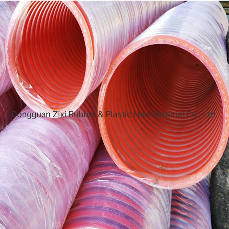 Flexible Clear Spring Spiral Dredging Hoses PVC Sand Suction Tube