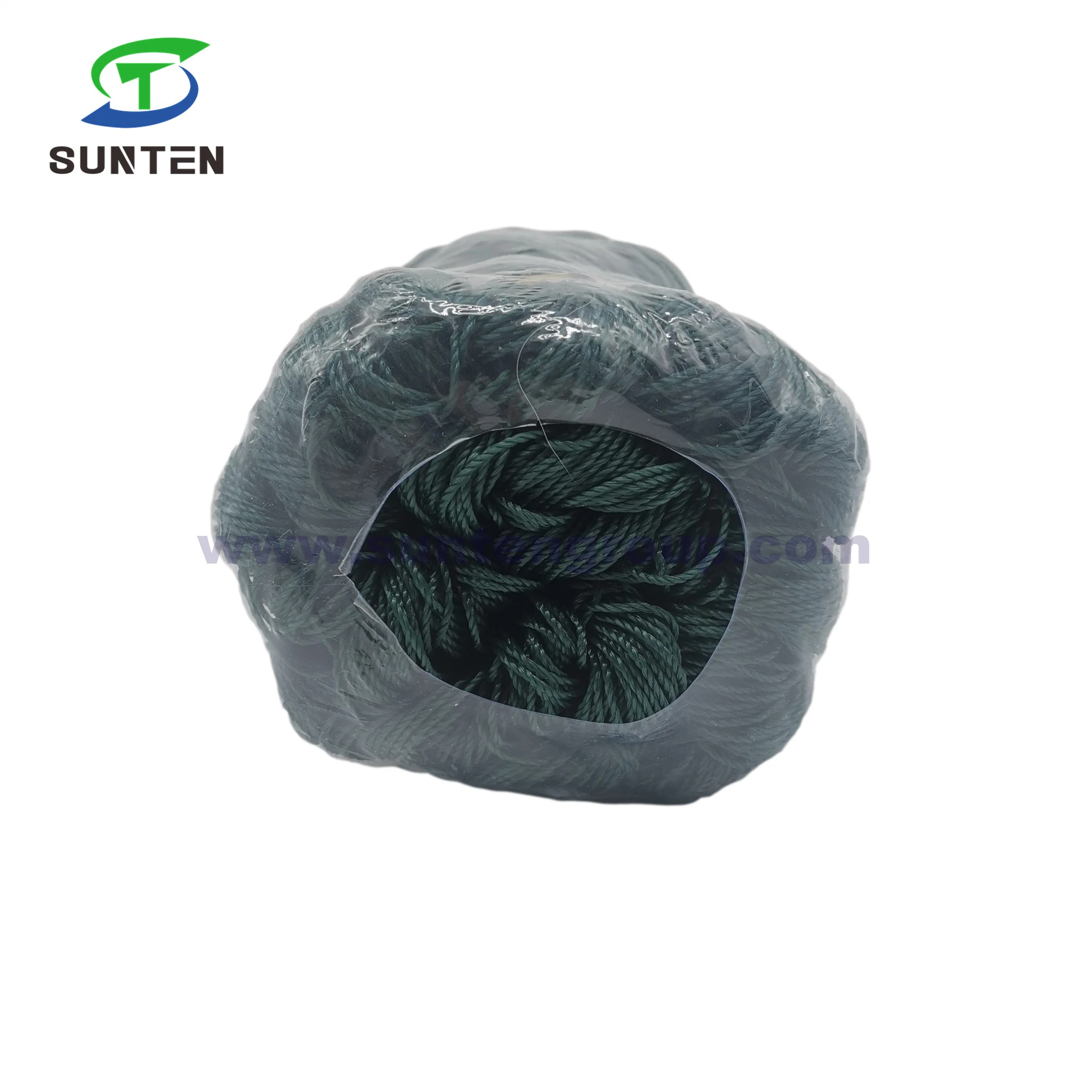 PE/PP/polyester/plastique torsadé/multifilament tressé, vert foncé, haut de gamme/presse à balles/fil d'emballage/ligne de filet de pêche (210D/380D)