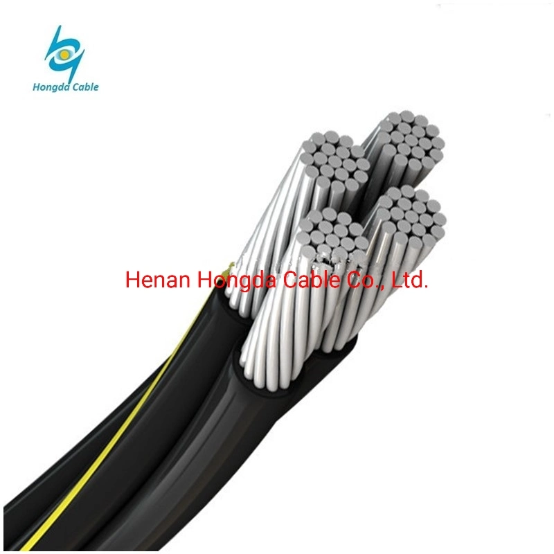 XLPE Triplex Aluminum Twisted ABC Cable Flustra 2*3/0+3/0AWG