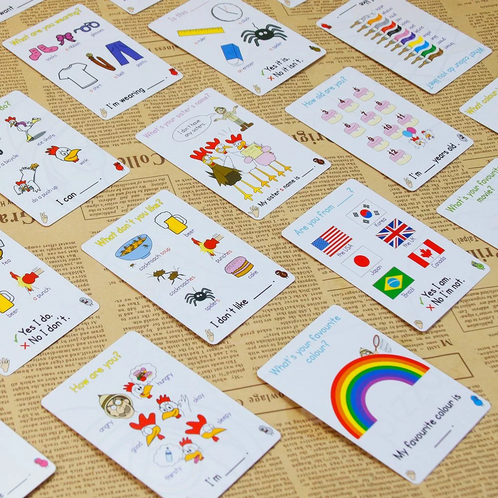 New Products China Manufacturer Paper Children Memory Educational Game Cards