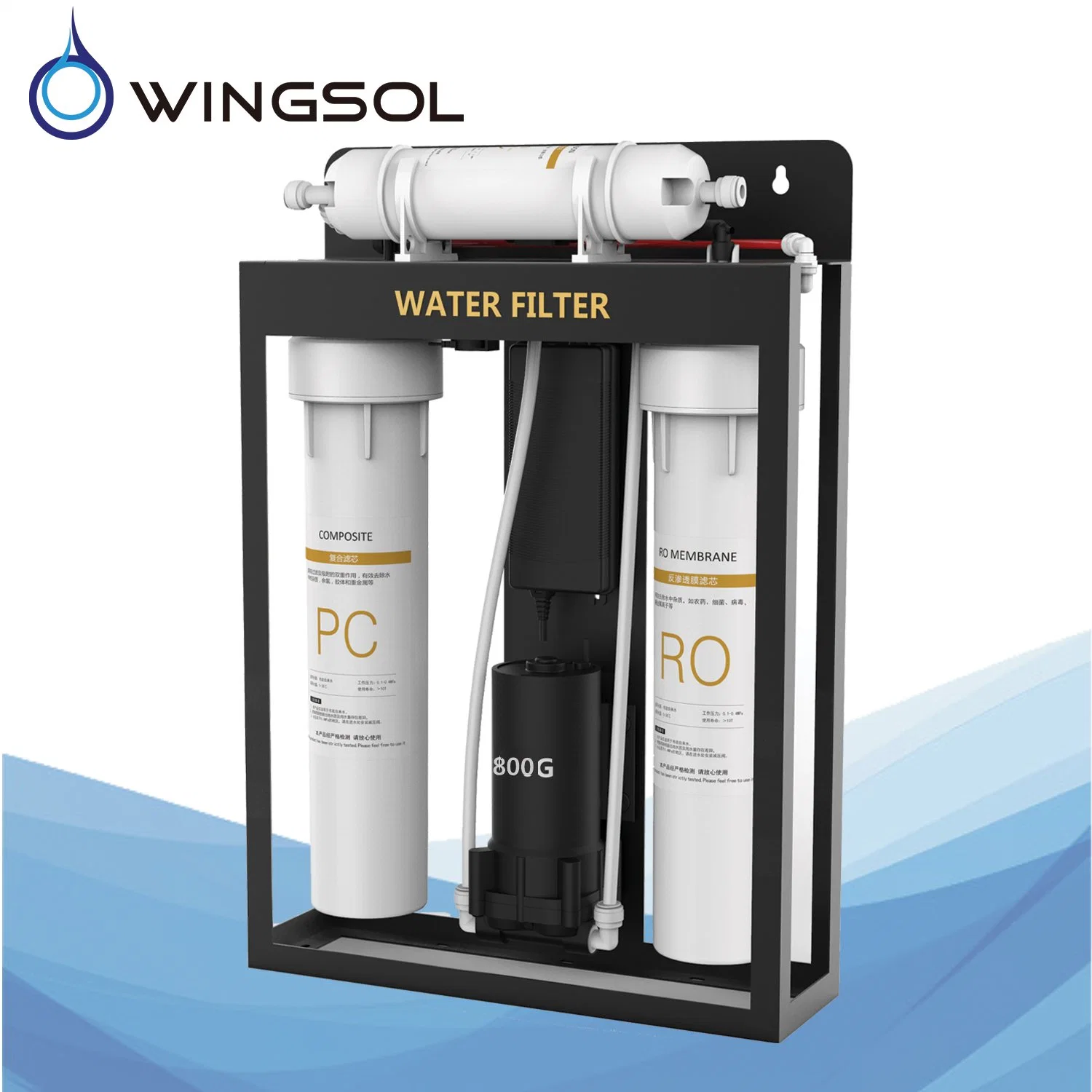 Wingsol RO Reverse Osmosis System Water Purifier Without Pump