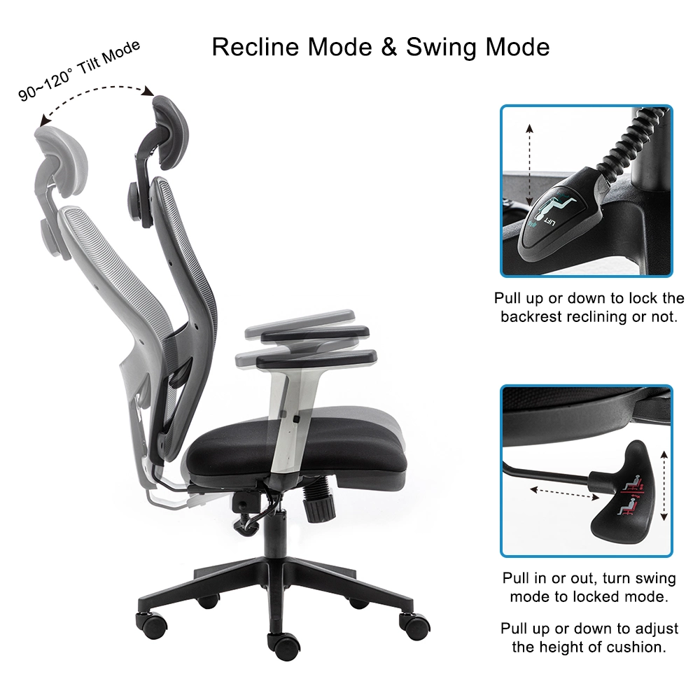 Breathable Mesh Back and Padded Seat Desk Chair, Black Task Chair, Computer Chair for Work