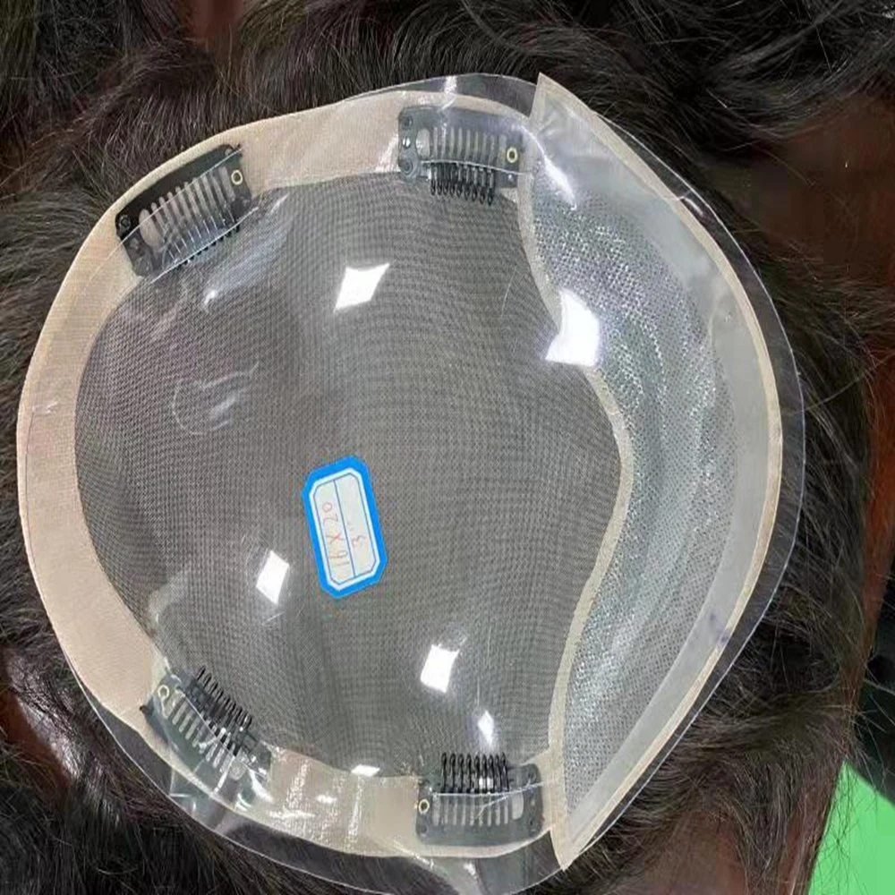 Kbeth Man ′ S Wigs fábrica preço Atacado 100% Indian Remy Homens de substituição toupee de cabelo humano Q6 Pronto para enviar