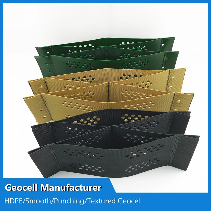 HDPE Geocell Load Support Soft Subgrade Ground Gravel Stabilization