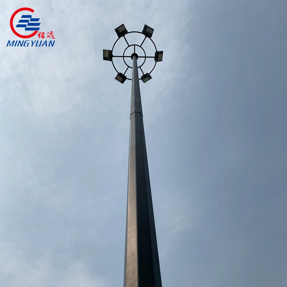 Hot DIP Galvanized High Mast Pole Steel Light Pole Lamp Pole for Garden Lighting