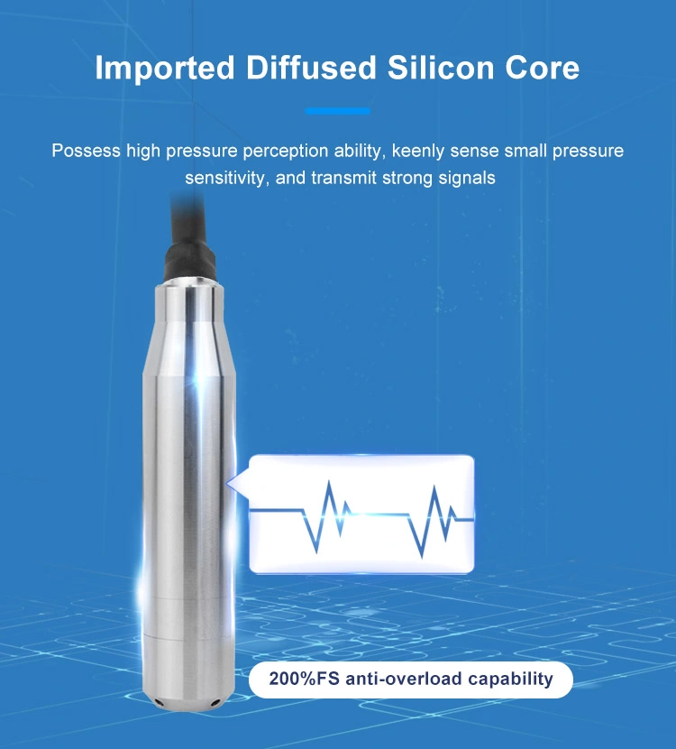 FST700-1000 4-20mA 0-5VDC Liquid Level Sensor CE