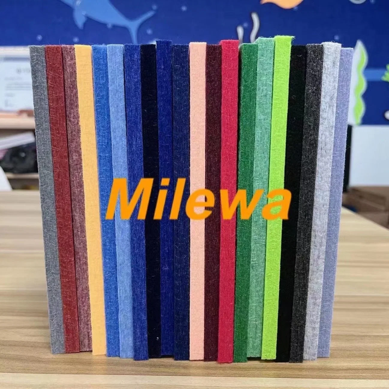 9mm/12mm Different Density Customized Colorful Sound Absorption Pet Acoustic Panels