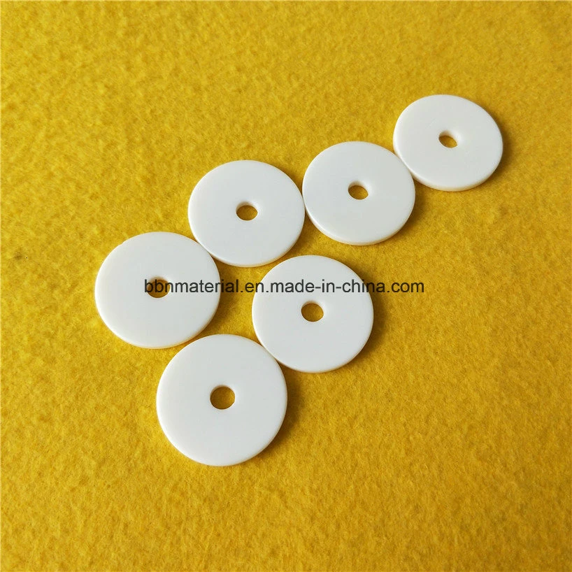 Laser Cutting 99 Alumina Disc Wear Resistant Al2O3 Ceramic Substrate Aluminum Oxide Plate with Hole