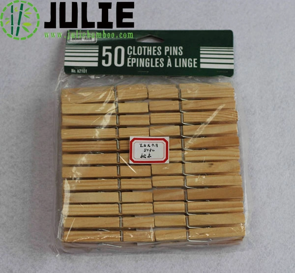 Factory-Direct Eco-Friendly Biodegradable 100% Natural Wooden Clothes Pegs Bamboo Clothes Pins