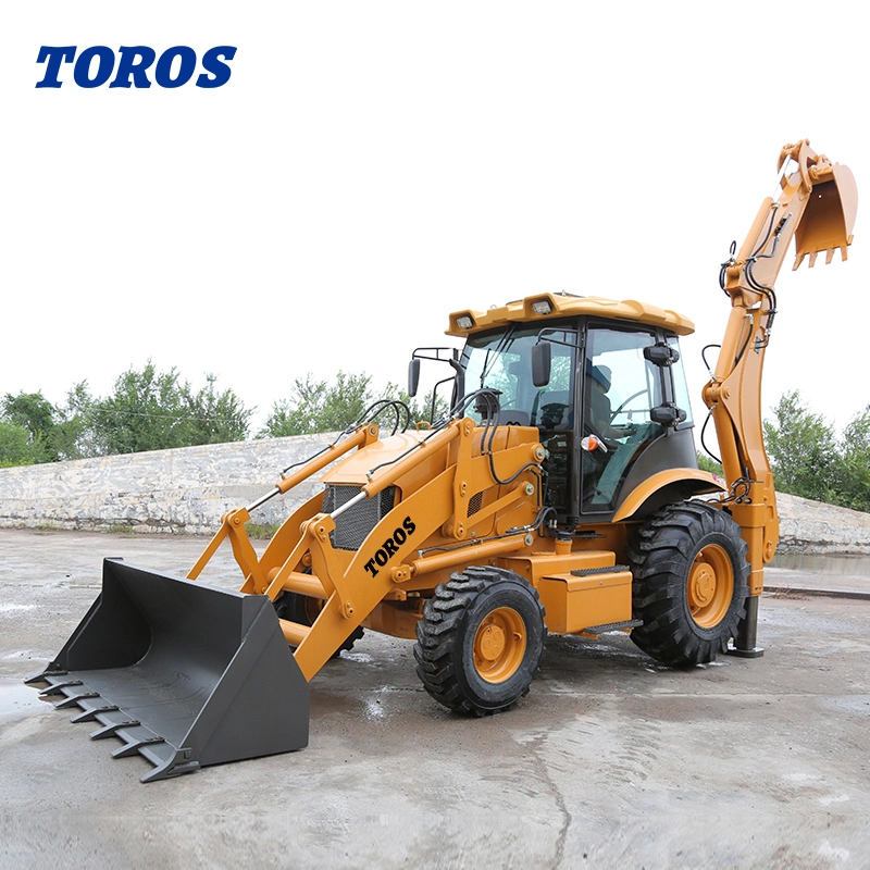 8 Ton Backhoe Loader for Sale with 0.3-1.0m3 Bucket