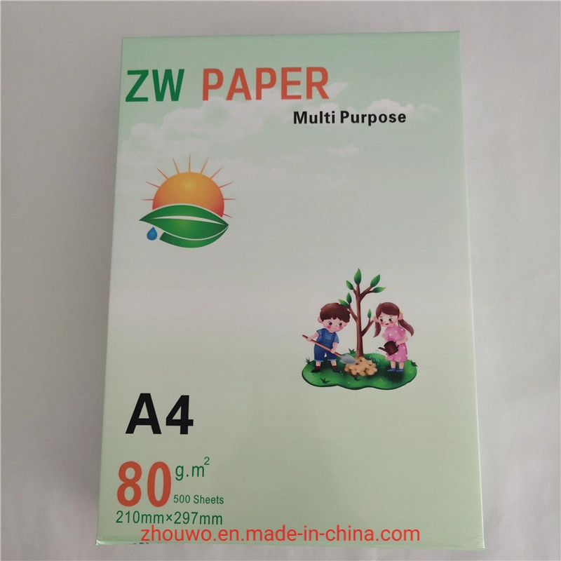 Papel de cópia A4 70g 80g 500 folhas de papel de cópia de cor branca um pacote Office Papel para impressão A4