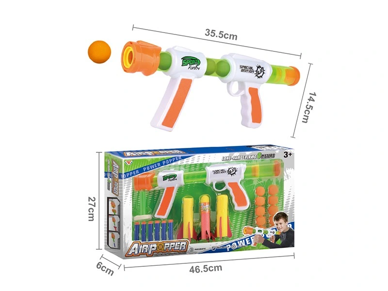 Foam Ball Toy Shooting Gun Aerodynamic Gun Game Power Air Toy Guns Boys Soft Air Gun