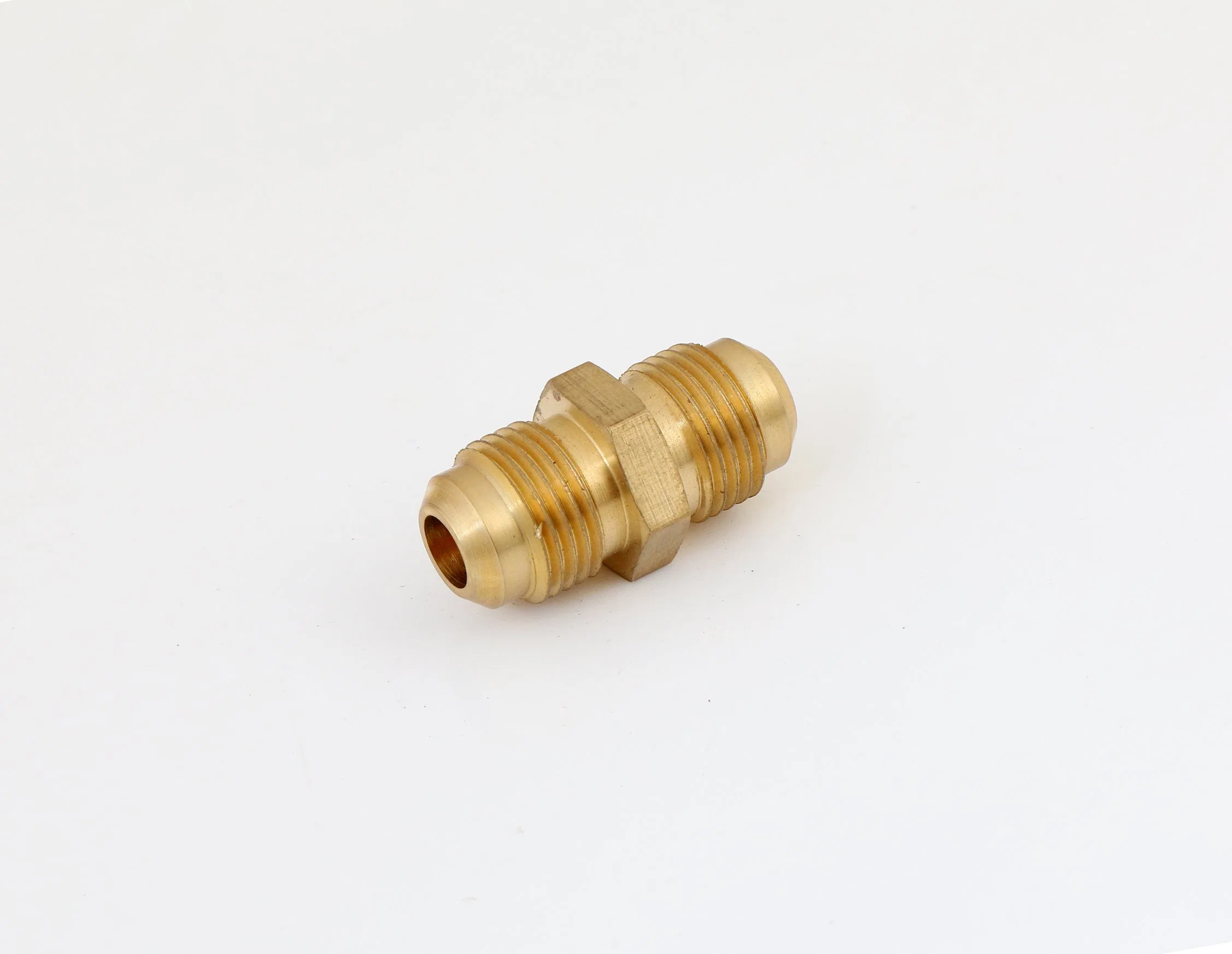 OEM Factory Direct Wholesale/Supplier Flare Head NPT Thread or Hose End Short Pol Brass Gas Fitting Flare Short Pol